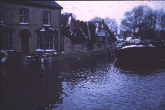 High tide, old boat house